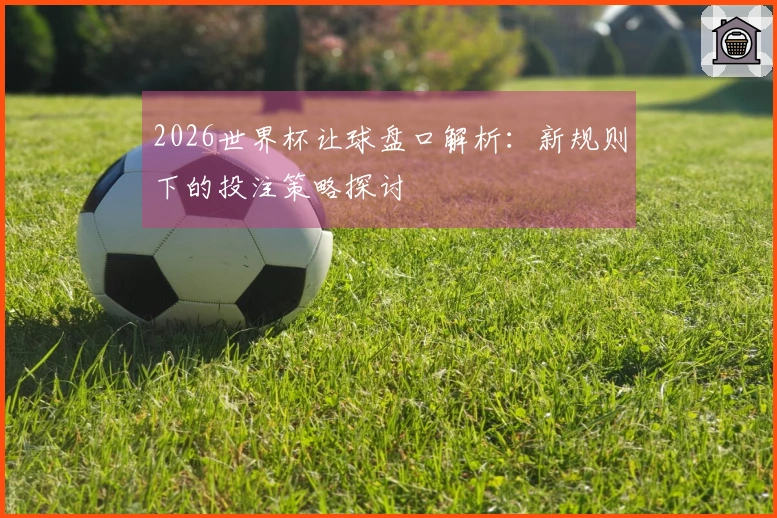 2026世界杯让球盘口解析：新规则下的投注策略探讨